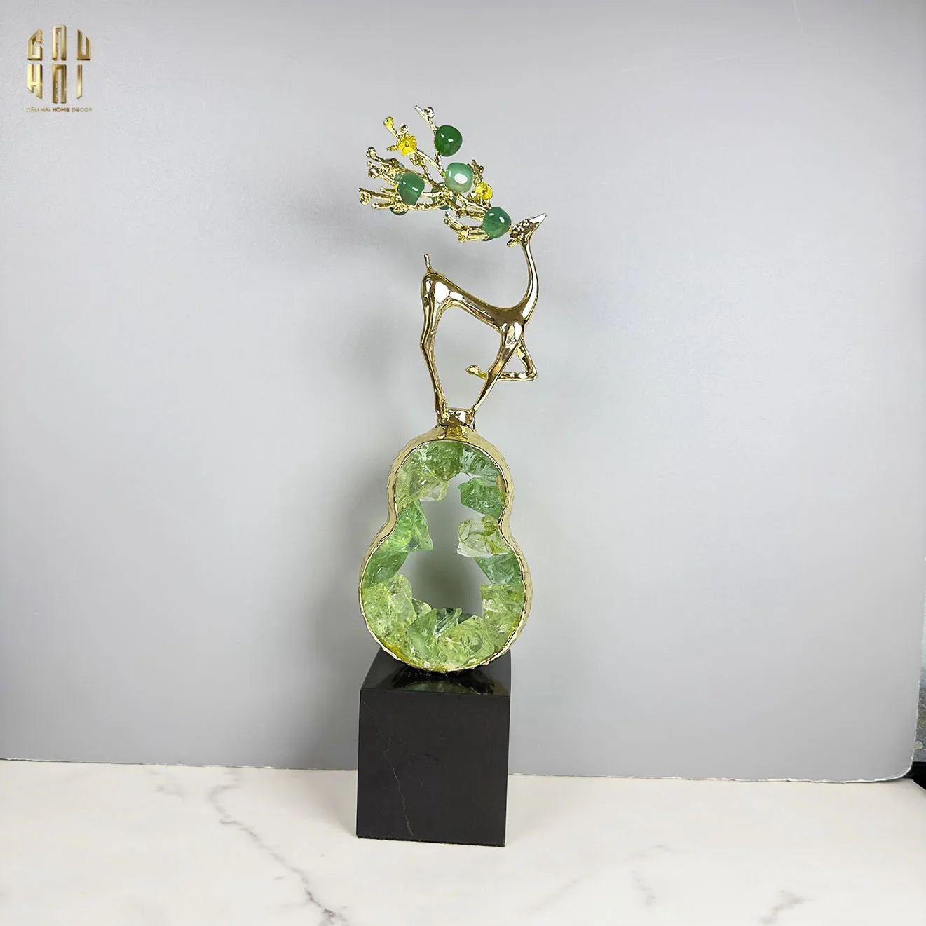 HOME COUTURE - TƯỢNG HƯƠU IMPERIAL EMERALD ELK SS25-CẬU HAI HOME DECOR