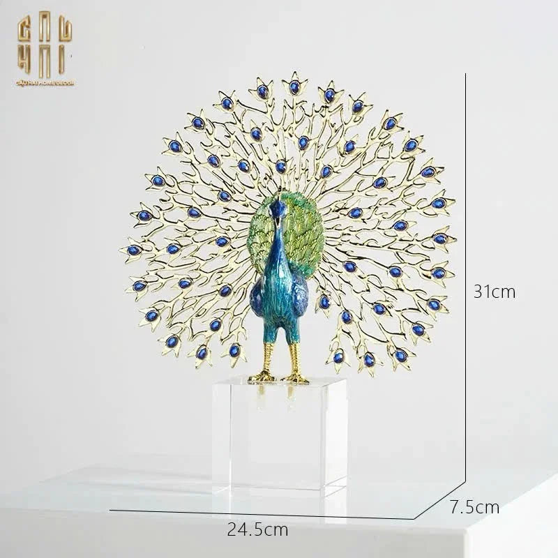 HOME COUTURE - TƯỢNG KHỔNG TƯỚC ĐÁ SAPPHIRE - LE PAON IMPÉRIAL FW25-CẬU HAI HOME DECOR