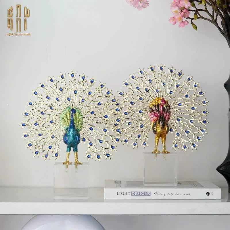 HOME COUTURE - TƯỢNG KHỔNG TƯỚC ĐÁ SAPPHIRE - LE PAON IMPÉRIAL FW25-CẬU HAI HOME DECOR
