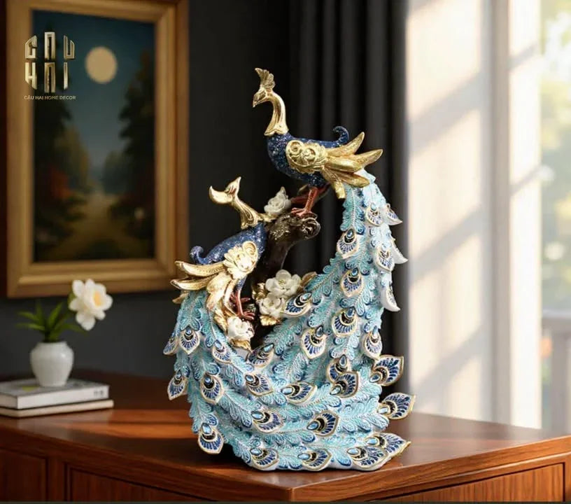 HOME COUTURE - TƯỢNG KHỔNG TƯỚC "LE PAON ROYAL - DANSE DES PAONS - CẬU HAI HOME DECOR