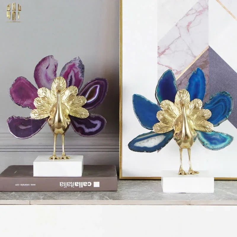 HOME COUTURE - TƯỢNG KIM KHỔNG TƯỚC BRASSON JEWELRY THE VANITY OF HERA SS25-CẬU HAI HOME DECOR