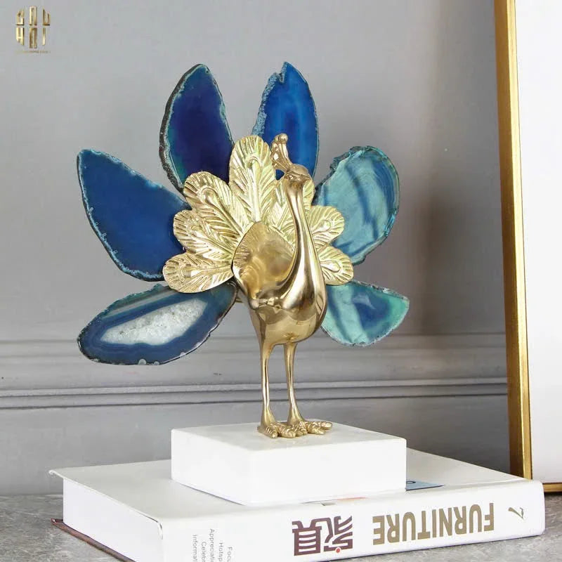 HOME COUTURE - TƯỢNG KIM KHỔNG TƯỚC BRASSON JEWELRY THE VANITY OF HERA SS25-CẬU HAI HOME DECOR