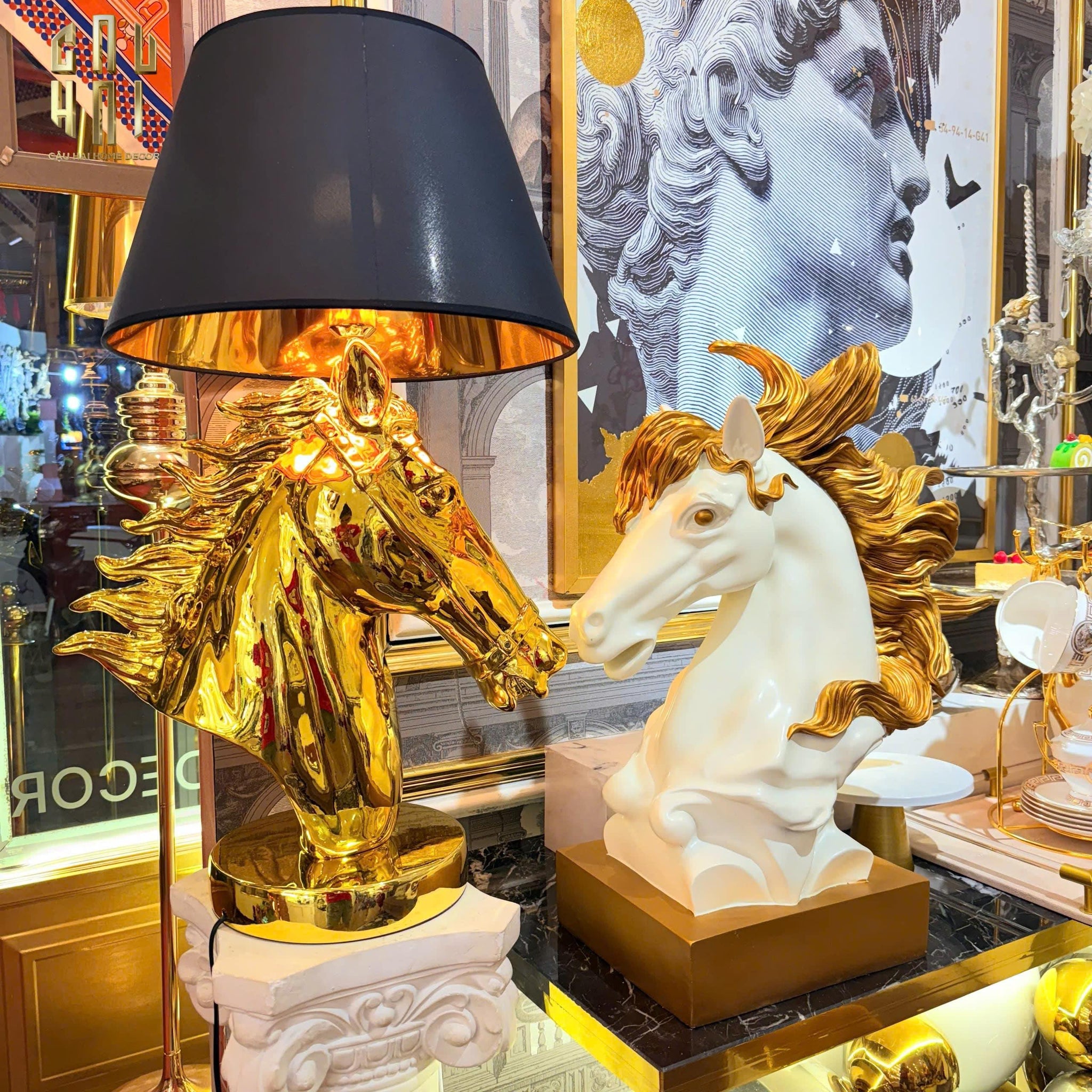 HOME COUTURE - TƯỢNG KIM MÃ CAVALLIERE D'OR-CẬU HAI HOME DECOR