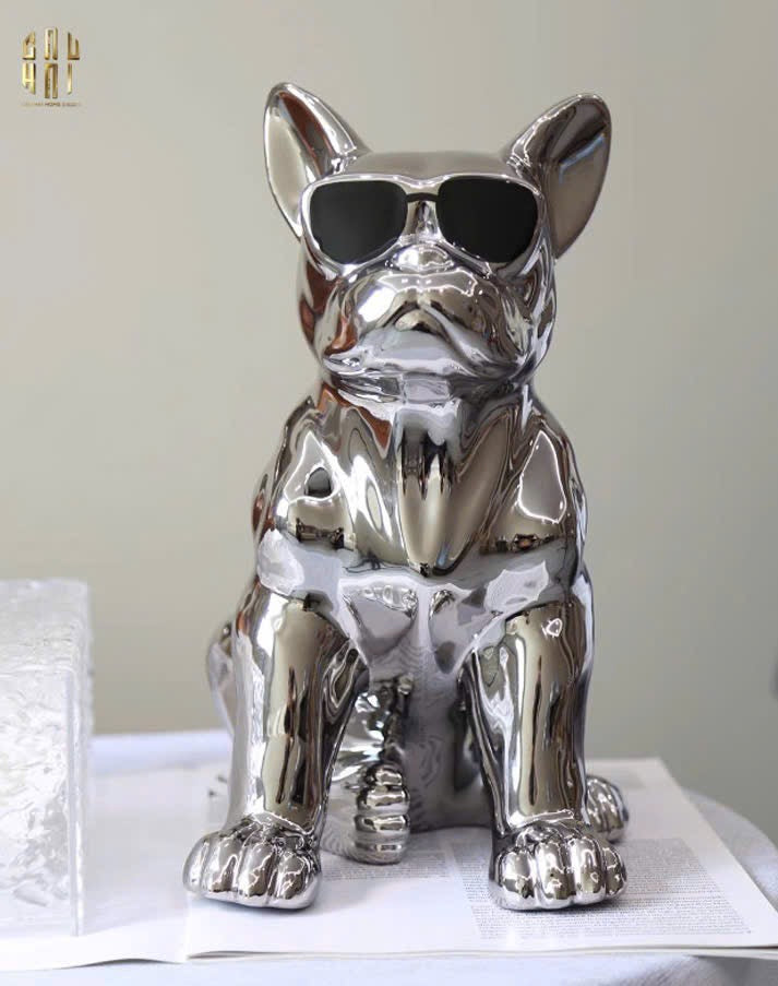 HOME COUTURE - TƯỢNG MÉCANIQUE MÉTALLIQUE BULL-CẬU HAI HOME DECOR