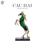 HOME COUTURE - TƯỢNG NGỰA ĐỒNG ĐÁ QUÝ GILDED CAVALIER AVENTURINE-CẬU HAI HOME DECOR