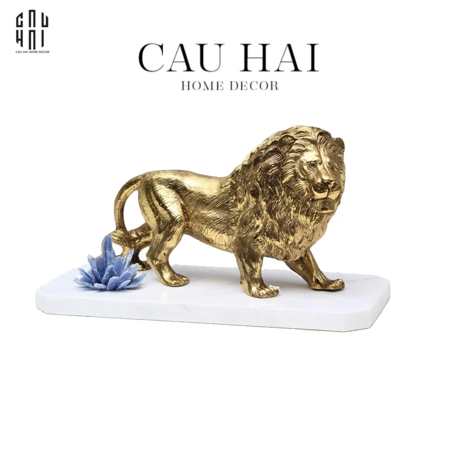 HOME COUTURE - TƯỢNG SƯ TỬ - BRASSON JEWELRY LION KING OF NARNIAN SS25-CẬU HAI HOME DECOR