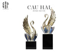 HOME COUTURE - SET TƯỢNG THIÊN NGA PHA LÊ - SWAN D’AMOUR AZURE-CẬU HAI HOME DECOR