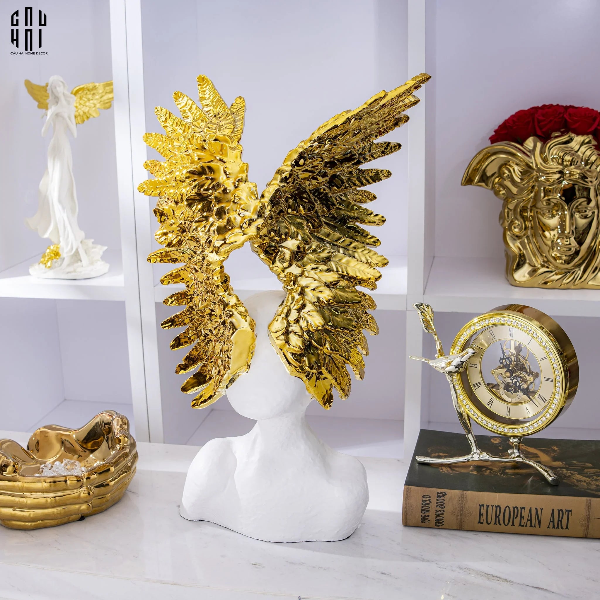 HOME COUTURE - TƯỢNG THIÊN THẦN ANGEL WINGS - RAPHAEL SS25-CẬU HAI HOME DECOR