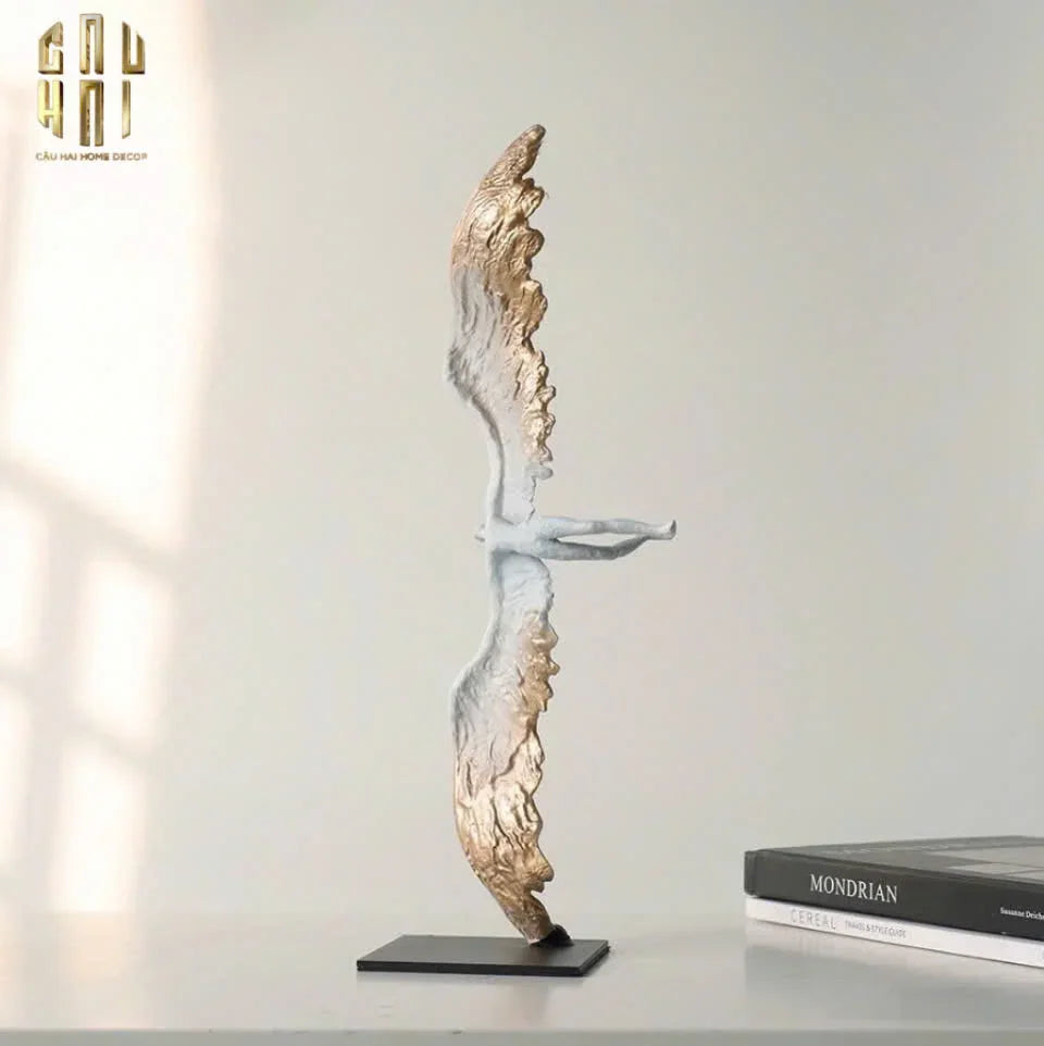 HOME COUTURE - TƯỢNG THIÊN THẦN FALLING ANGEL H53-CẬU HAI HOME DECOR