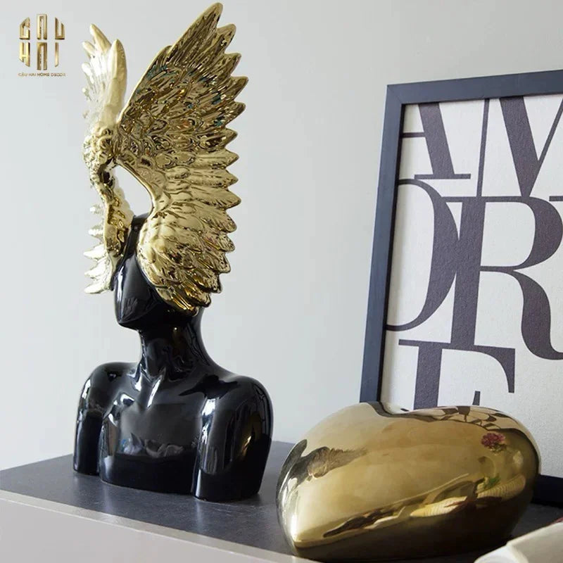 HOME COUTURE - TƯỢNG THIÊN THẦN - SHADOW AND GLORY ANGEL-CẬU HAI HOME DECOR