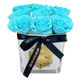 Home Frangrance Couture - Bình Lọ Hoa Hồng Vĩnh Cửu Bleu Azure Roses de Versailles 20x20-BÌNH HOA-CẬU HAI HOME DECOR-CẬU HAI HOME DECOR