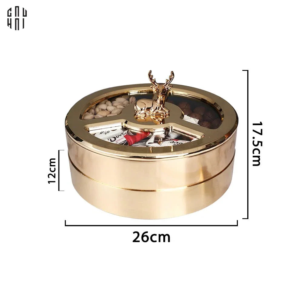 "TẾT" COUTURE - HỘP BÁNH MỨT 2 TẦNG BOÎTE EXQUISE - ANTLER PORTRAIT - CẬU HAI HOME DECOR