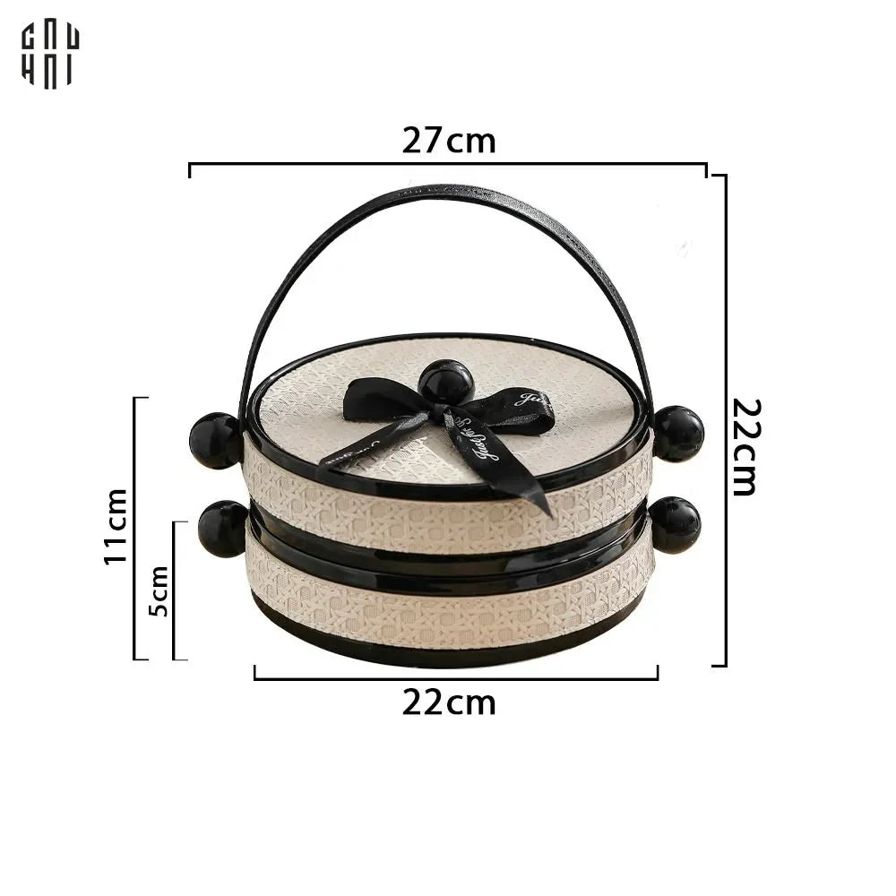 Hộp Bánh Mứt Deux Niveaux Petite Joan-Lọ kẹo Canister Bonbonnière-Đối tác tại Trung Quốc theo từng đơn đặt hàng-CẬU HAI HOME DECOR
