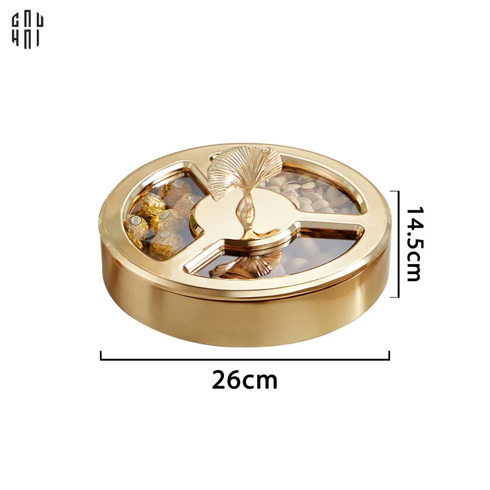 "TẾT" COUTURE - HỘP BÁNH MỨT LÁ NGÂN HẠNH GINKGO LUMIÈRE - CẬU HAI HOME DECOR