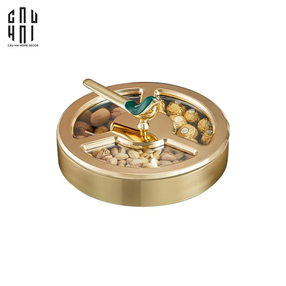 "TẾT" COUTURE - HỘP BÁNH MỨT GLORIOUS AURÉ OISEAU ROYAL - CẬU HAI HOME DECOR