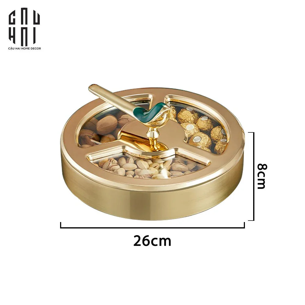 "TẾT" COUTURE - HỘP BÁNH MỨT GLORIOUS AURÉ OISEAU ROYAL - CẬU HAI HOME DECOR