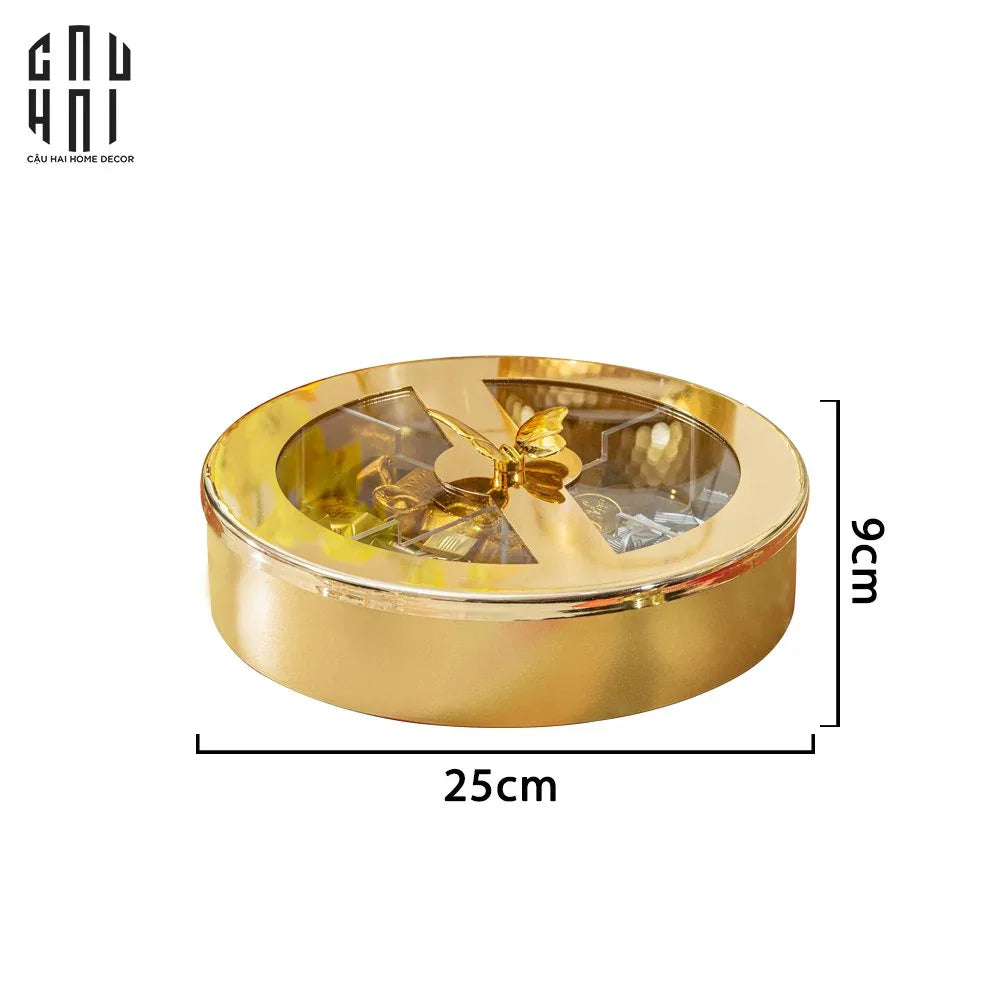 HỘP BÁNH MỨT GOLDEN BUTTERFLY-CẬU HAI HOME DECOR
