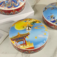 Hộp Bánh Mứt Hy Nguyệt Đình D22-CẬU HAI HOME DECOR