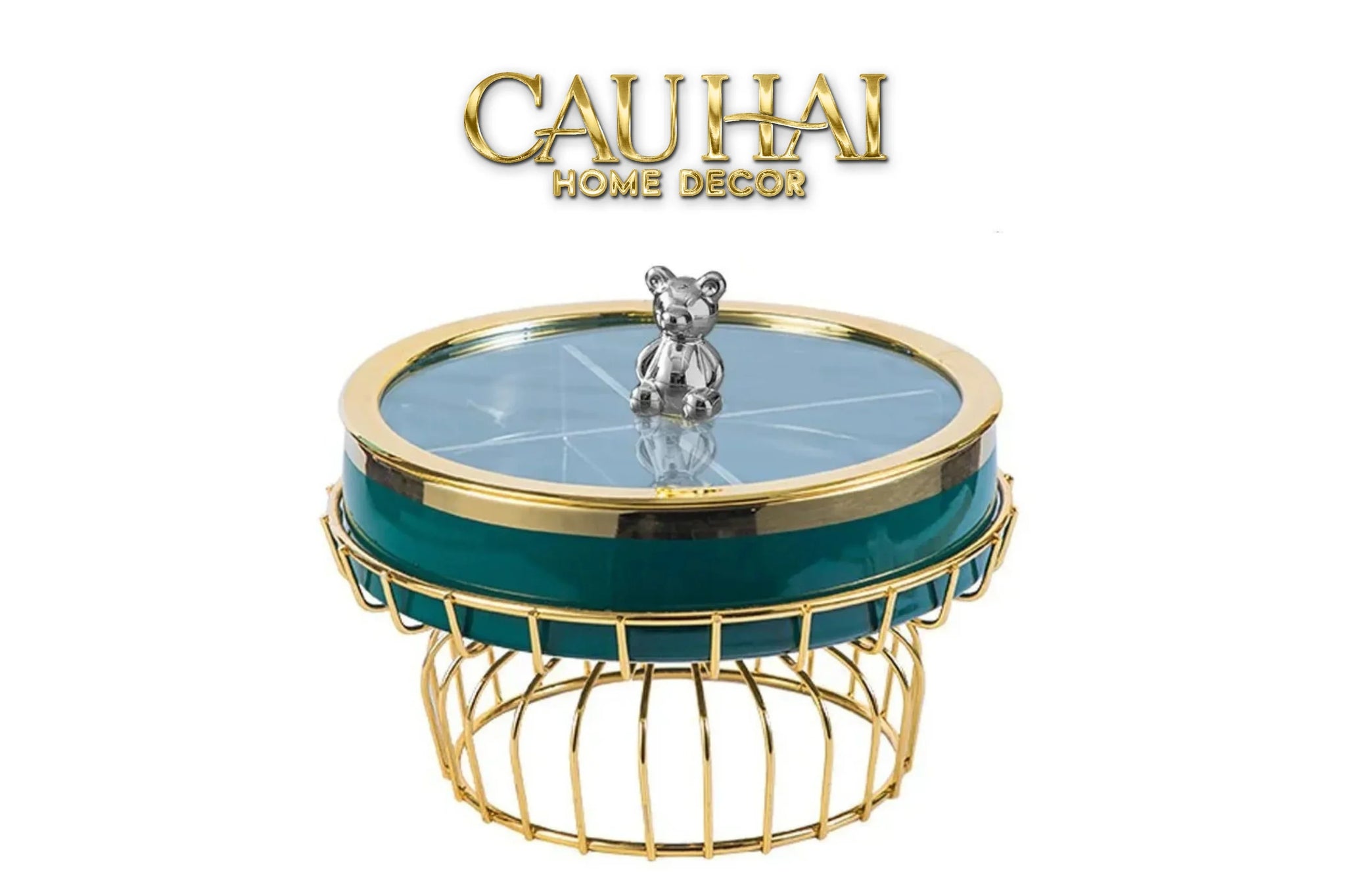 Hộp Bánh Mứt Sứ Tráng Men Alley Améthyste-CẬU HAI HOME DECOR