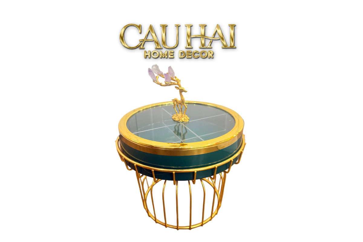 Hộp Bánh Mứt Sứ Tráng Men Alley Améthyste-Lọ kẹo Canister Bonbonnière-Đối tác tại Trung Quốc theo từng đơn đặt hàng-CẬU HAI HOME DECOR