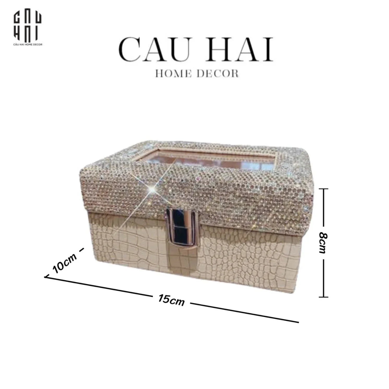 HỘP ĐỒNG HỒ DIAMOND BLING BLING - CẬU HAI HOME DECOR