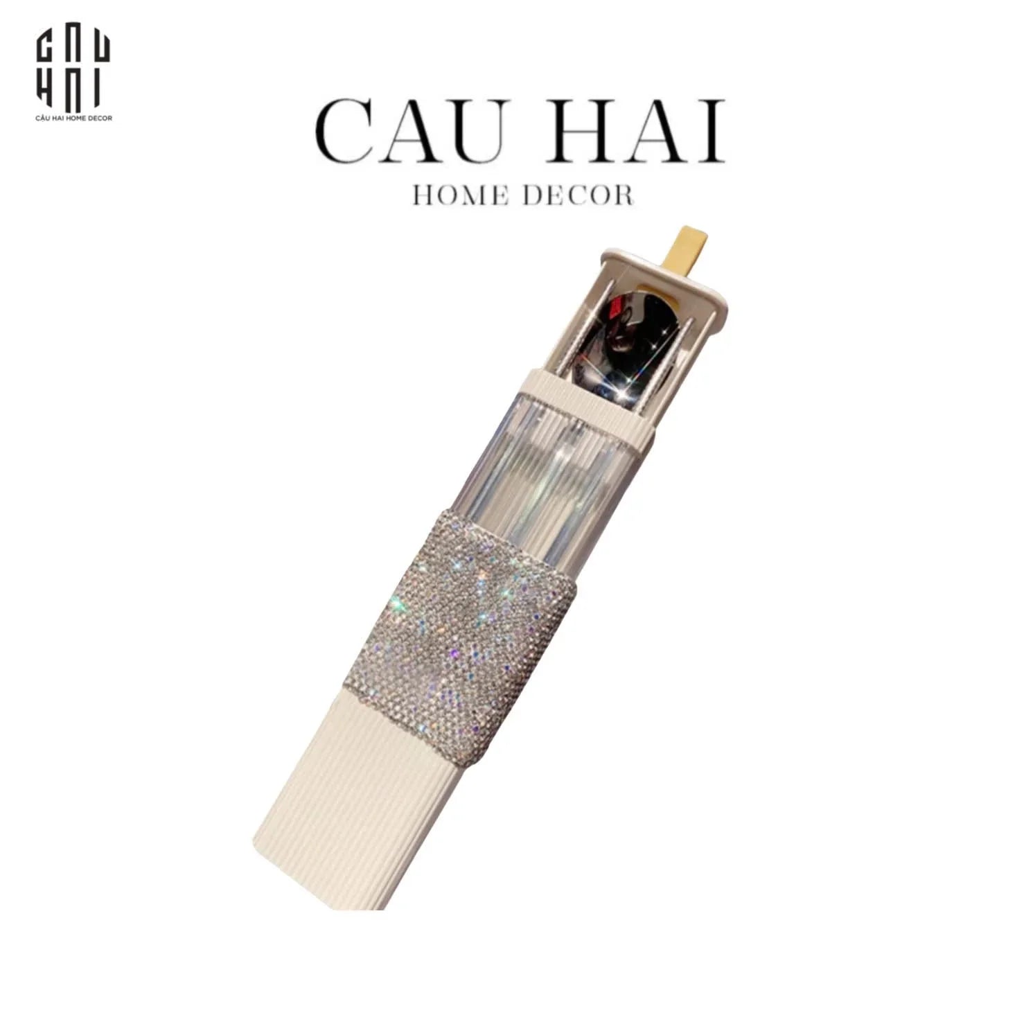 HỘP ĐỰNG DAO MUỖNG DIAMOND BLING BLING - CẬU HAI HOME DECOR