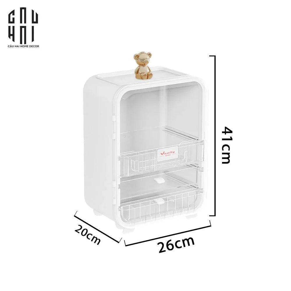HỘP ĐỰNG MỸ PHẨM VANITY BOX - CẬU HAI HOME DECOR