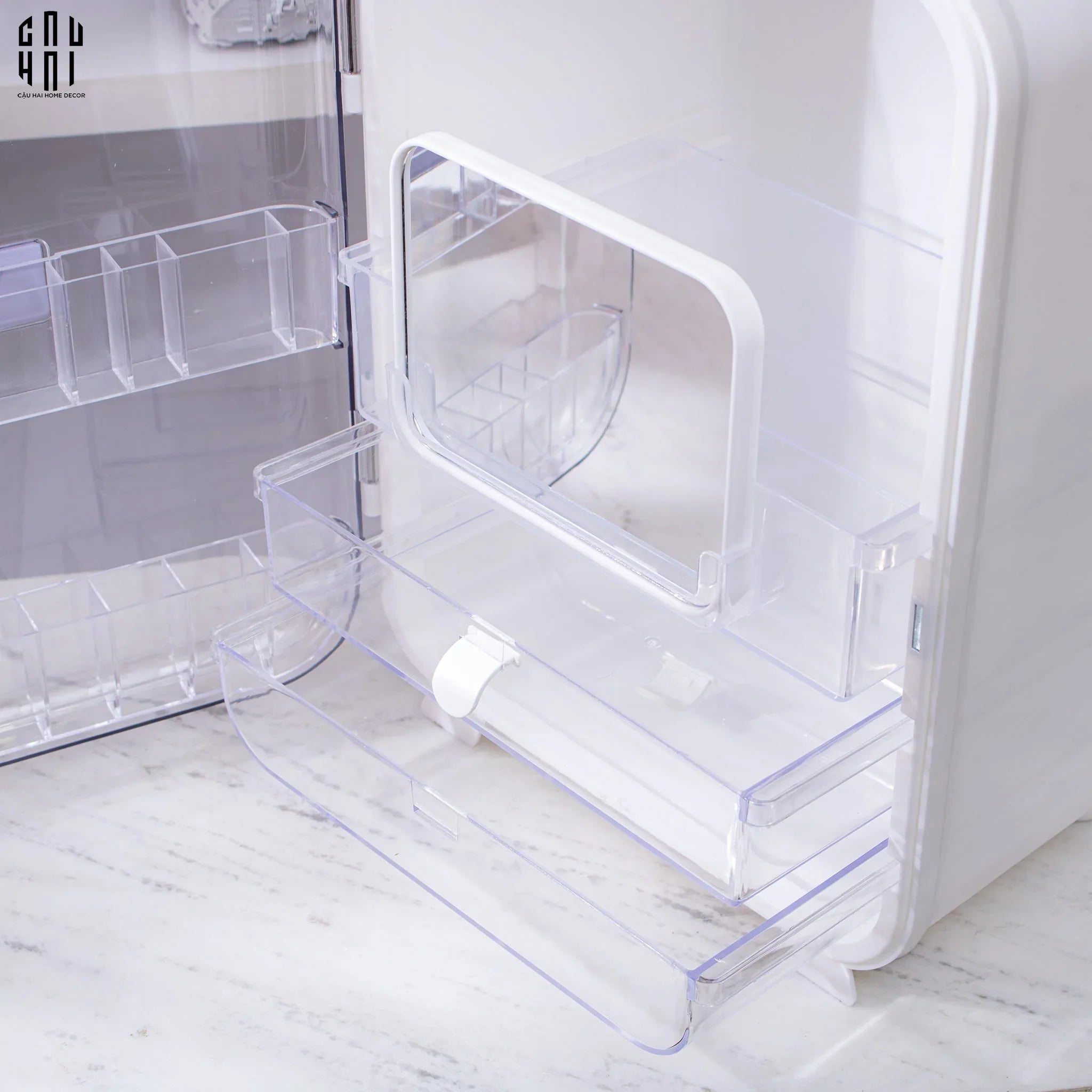 HỘP ĐỰNG MỸ PHẨM VANITY BOX - CẬU HAI HOME DECOR