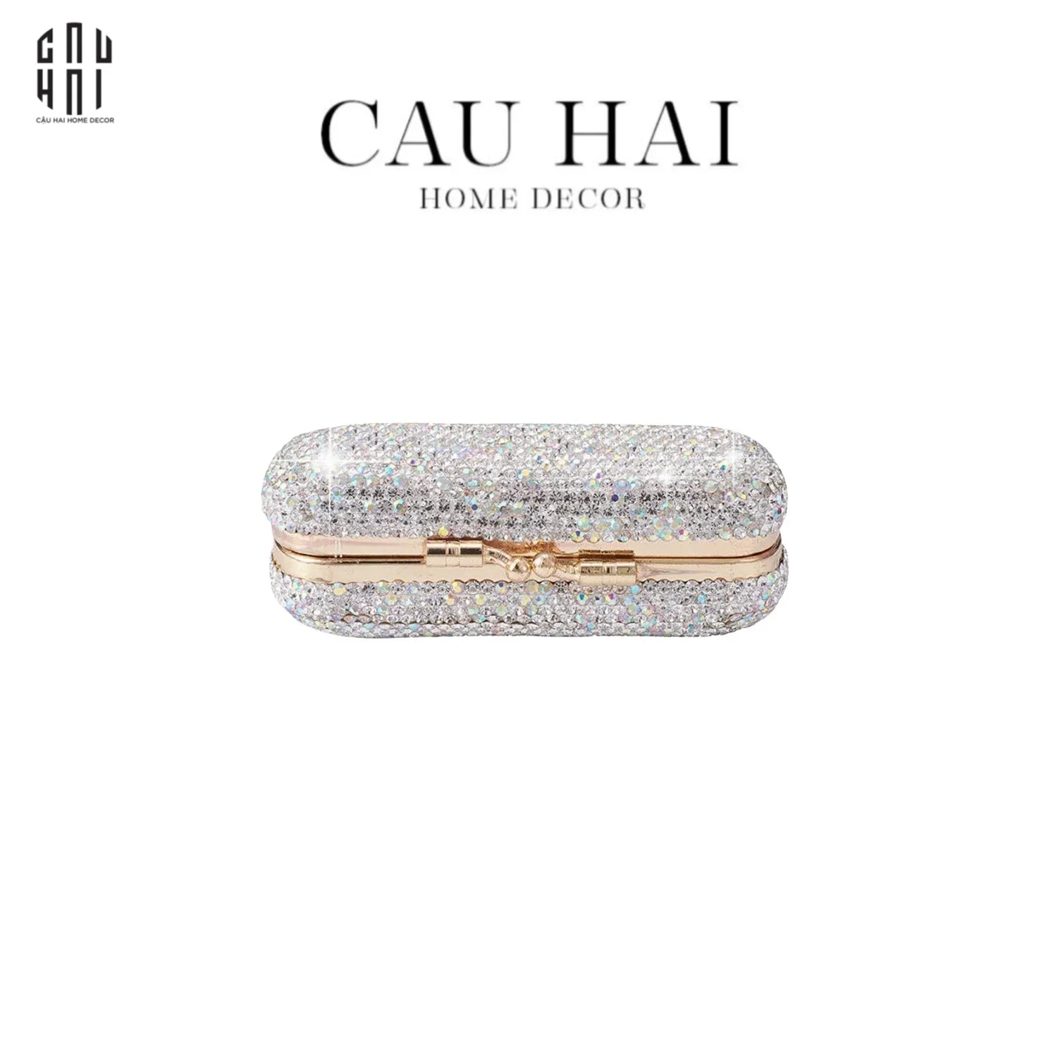 HỘP ĐỰNG SON DIAMOND BLING BLING - CẬU HAI HOME DECOR