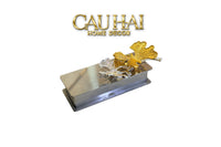 Hộp Đựng Tăm Chrome Papillon Goldleaf-CẬU HAI HOME DECOR