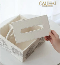 Hộp Khăn Giấy 3 Ngăn Handy Opaline Flora Tonkin-CẬU HAI HOME DECOR