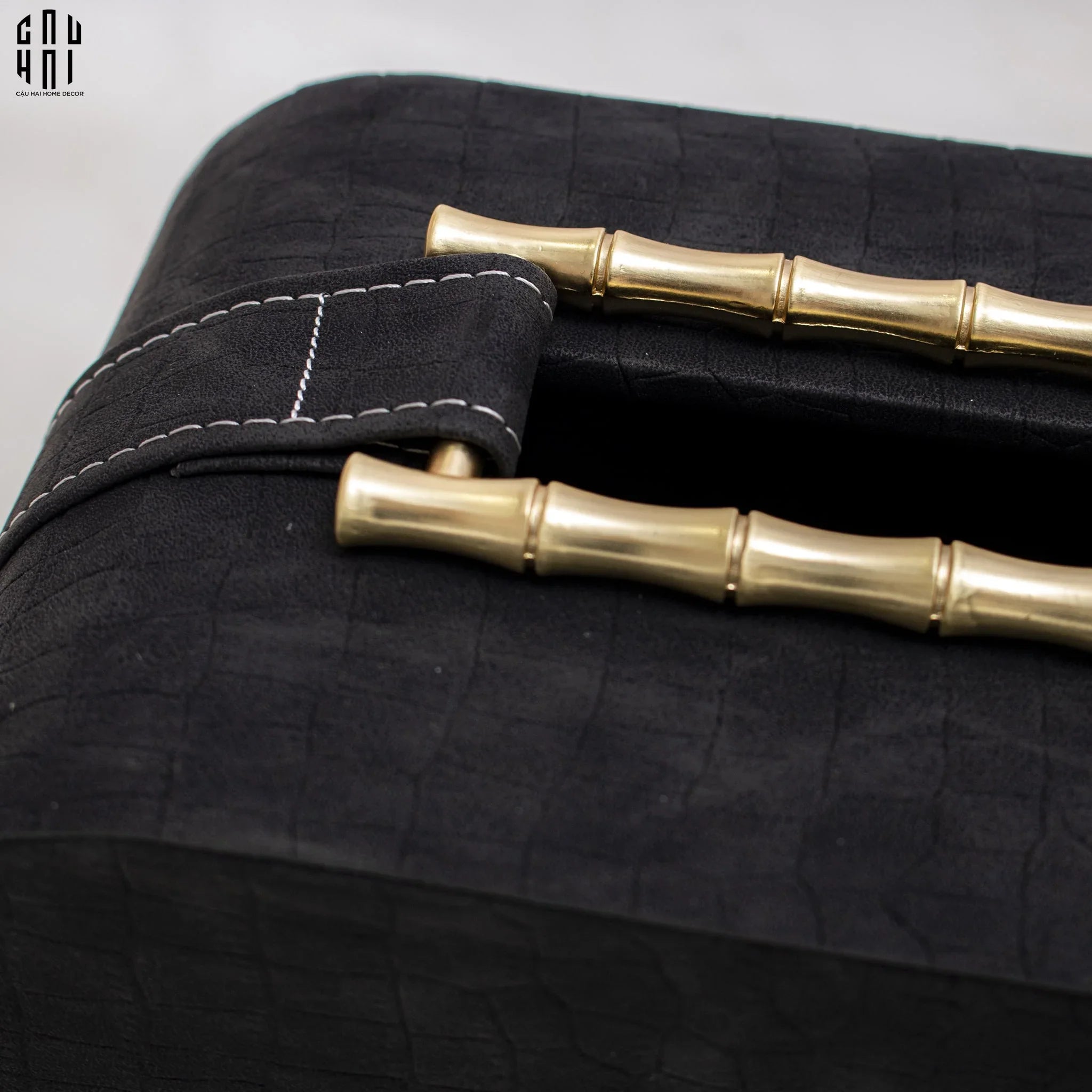 Home Couture - Hộp Khăn Giấy Bamboo - Savoir / Ivory-CẬU HAI HOME DECOR