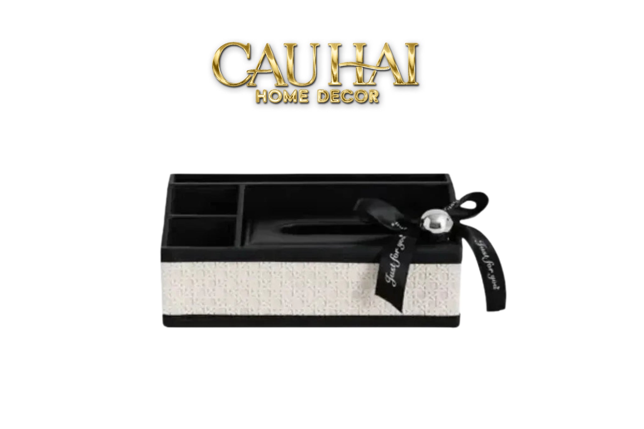 Hộp Khăn Giấy Da Black Mystic-CẬU HAI HOME DECOR