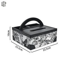 Hộp Khăn Giấy Da Handy Jungle Toile D.O-CẬU HAI HOME DECOR