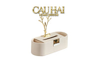 Hộp Khăn Giấy Da L'Atelier Elite Pearl Celine Alley Antler Tissue Holders-CẬU HAI HOME DECOR