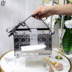 Hộp Khăn Giấy Đa Năng Acrylic - Miley-CẬU HAI HOME DECOR