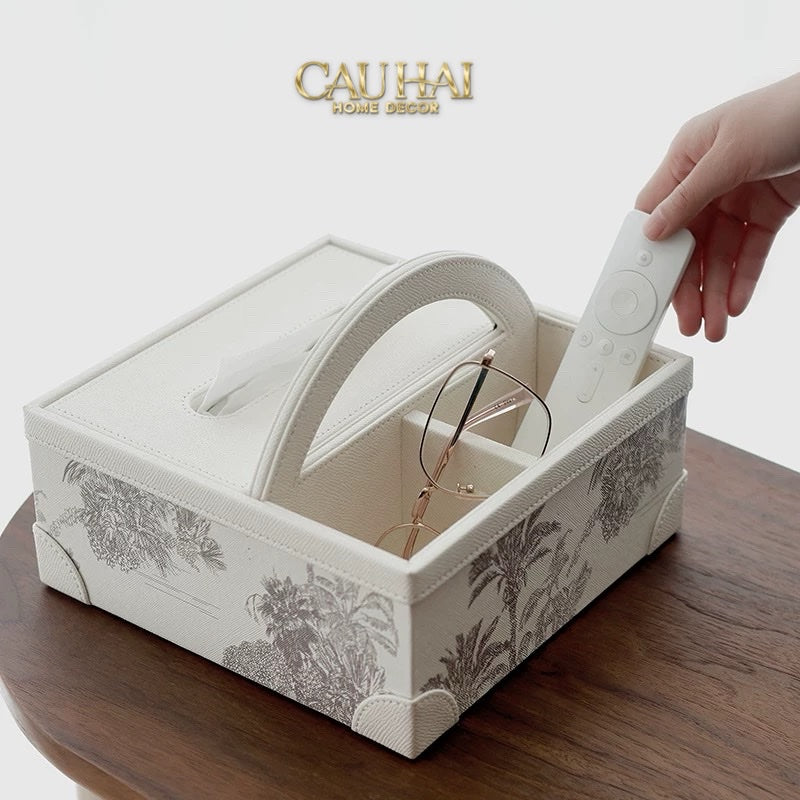 Hộp Khăn Giấy Handy Opaline Flora Tonkin - CẬU HAI HOME DECOR