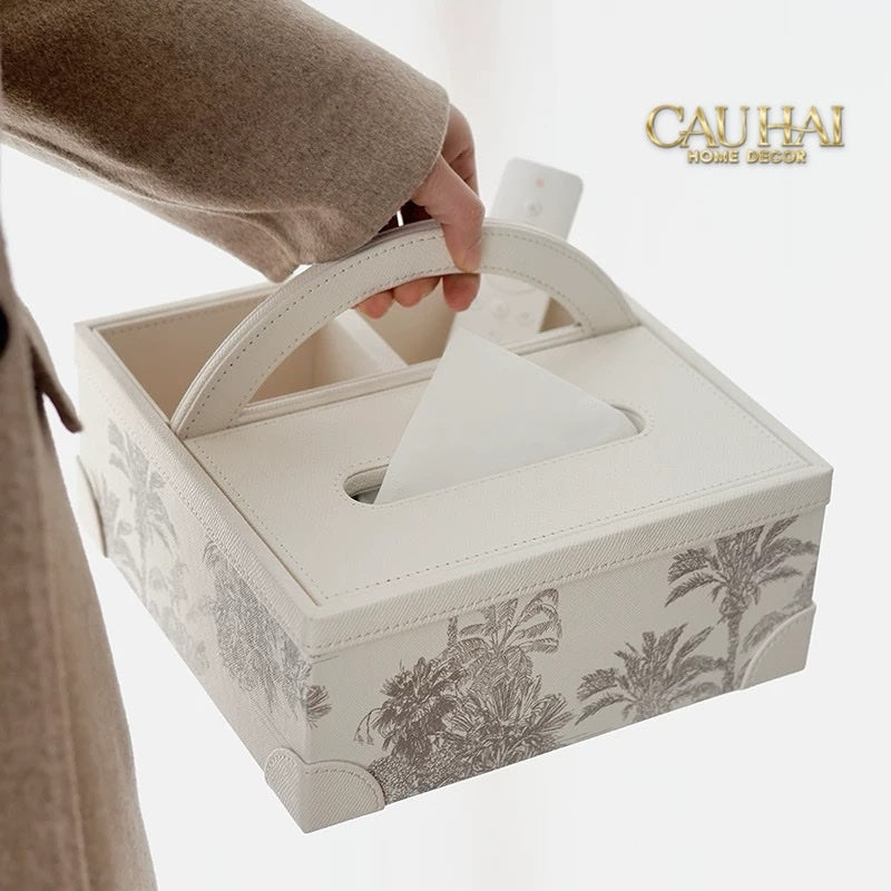 Hộp Khăn Giấy Handy Opaline Flora Tonkin - CẬU HAI HOME DECOR