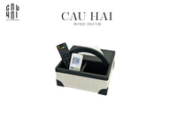 Hộp Khăn Giấy Lux Leather Noire Mystique-CẬU HAI HOME DECOR
