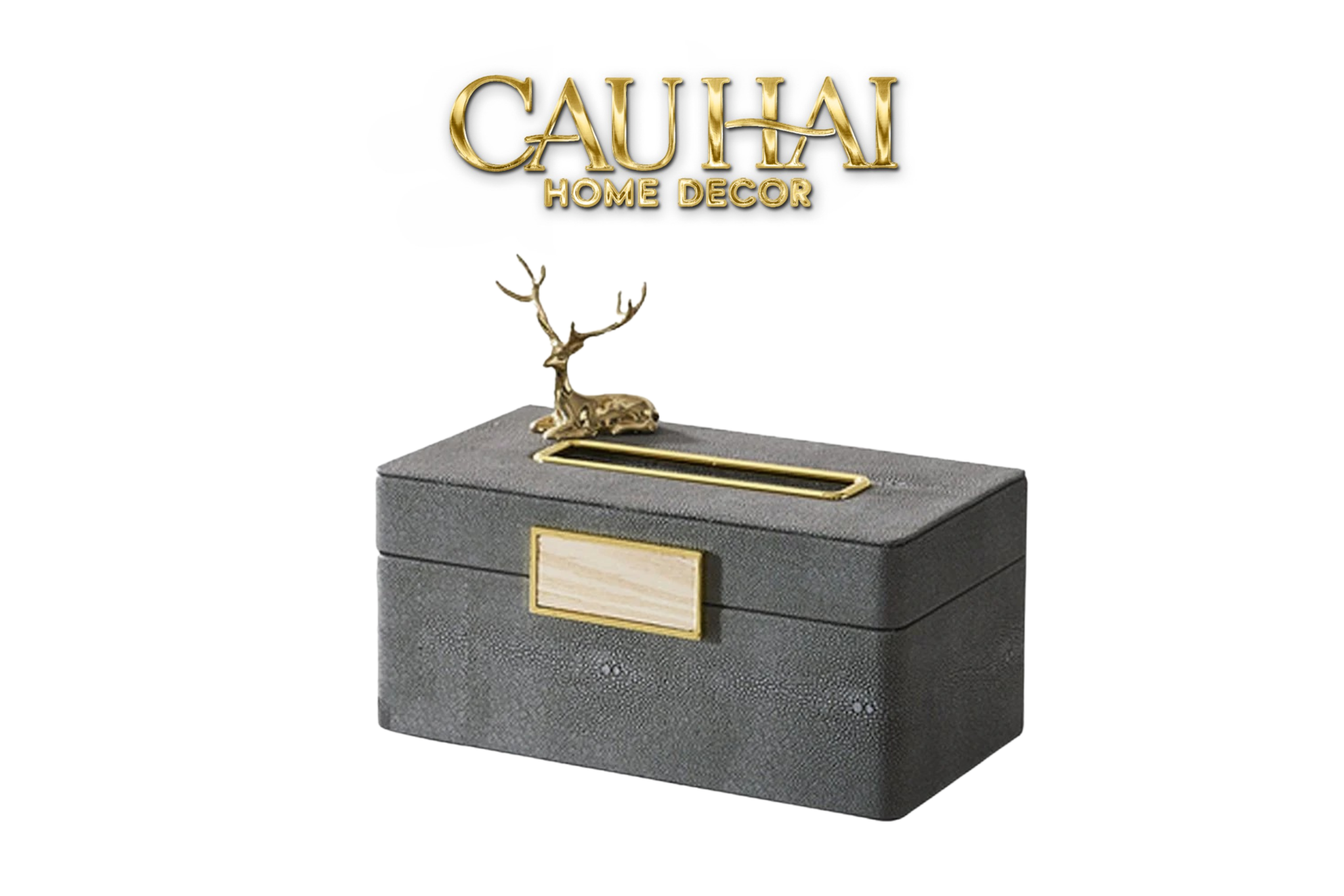 Hộp Khăn Giấy Lux Leather Villain - CẬU HAI HOME DECOR