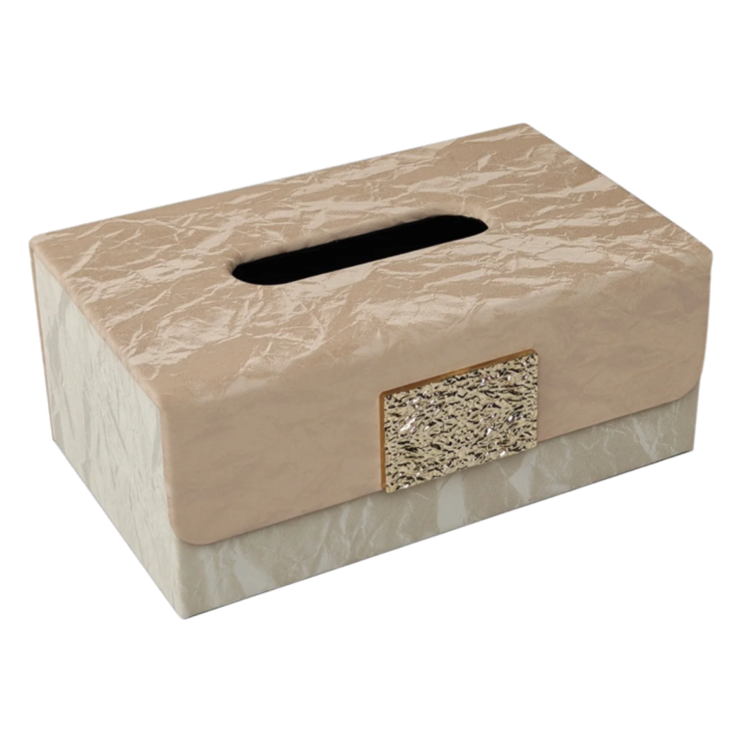 Hộp Khăn Giấy Marble Éclat Champagne 24*16*10-HỘP KHĂN GIẤY-CẬU HAI HOME DECOR-CẬU HAI HOME DECOR