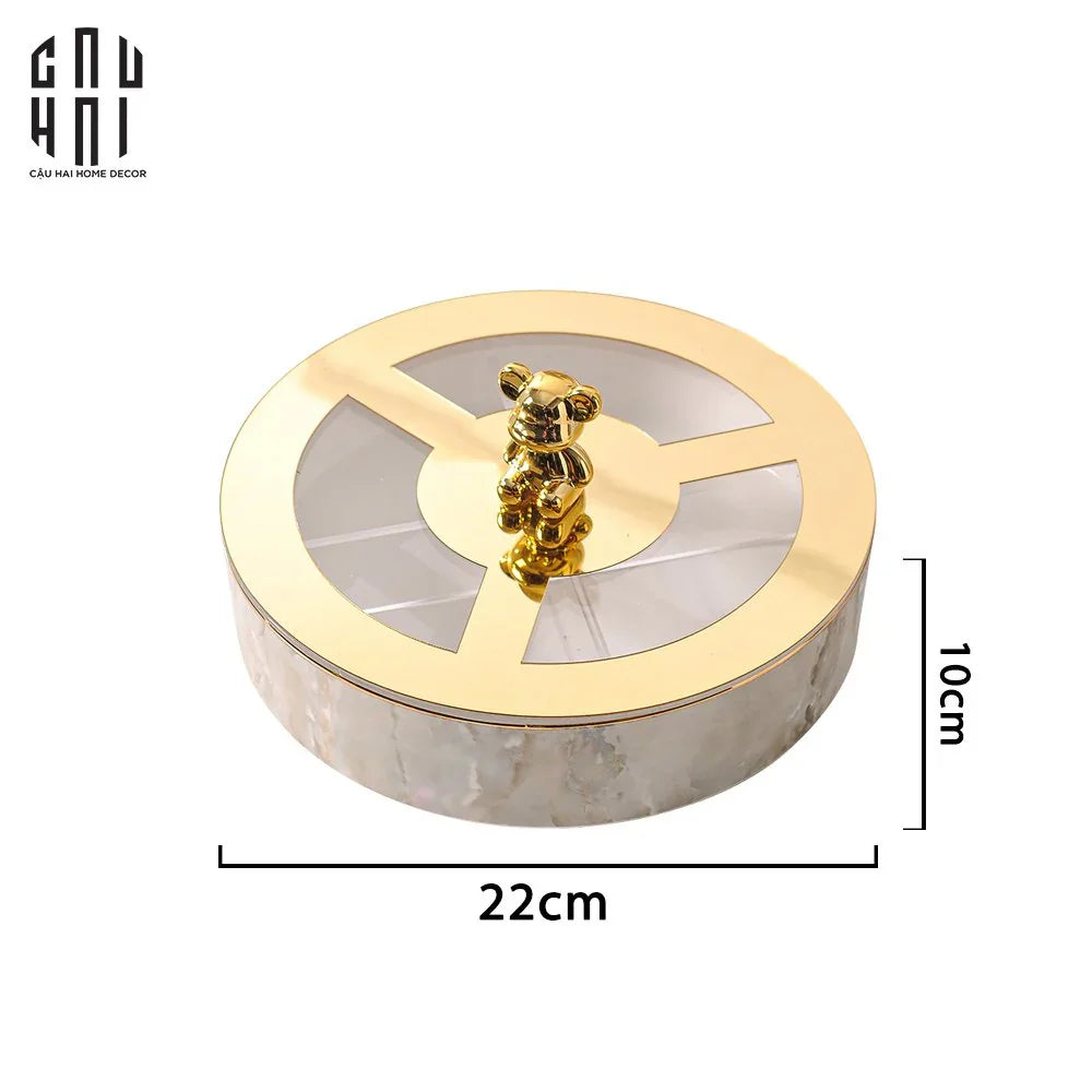 HỘP MỨT MILLENIUM BEAR - CẬU HAI HOME DECOR