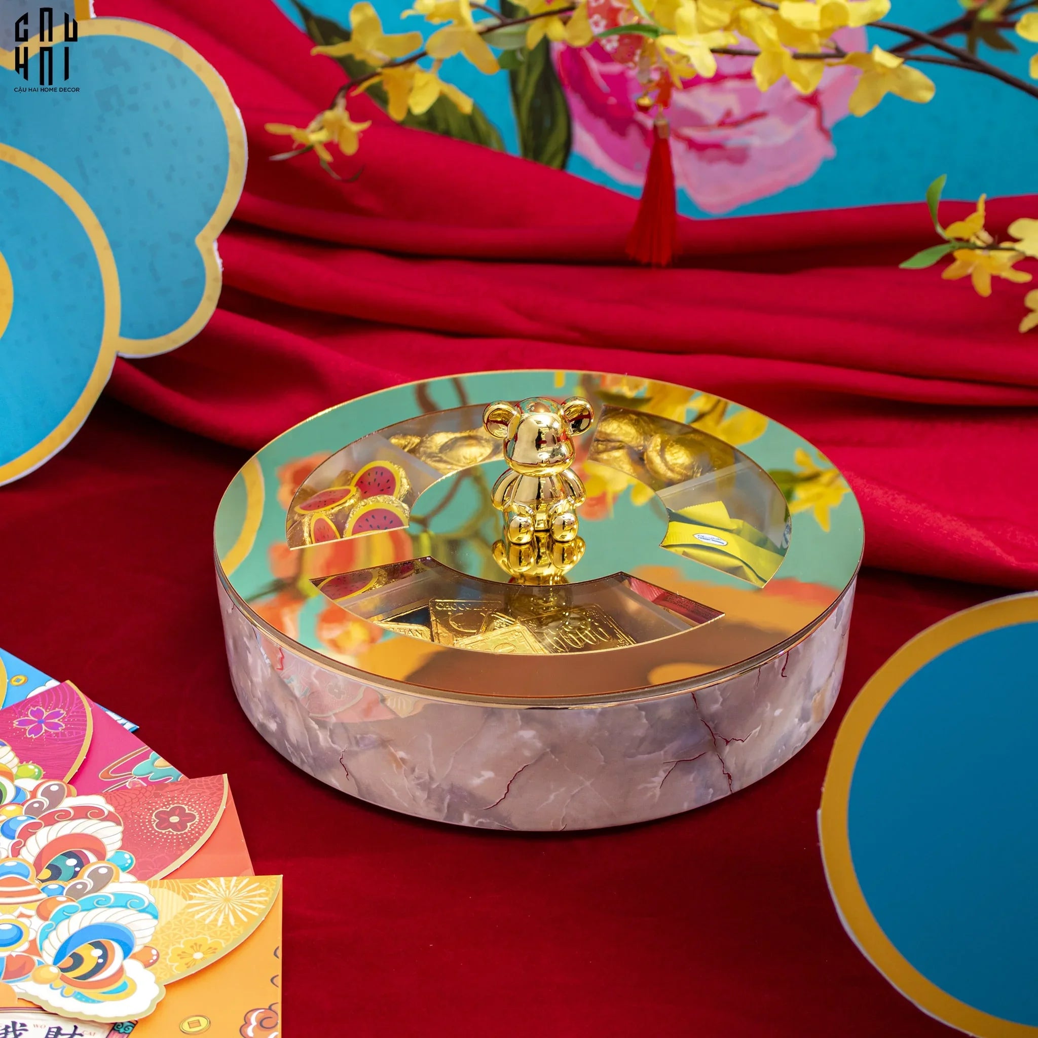 HỘP MỨT MILLENIUM BEAR - CẬU HAI HOME DECOR