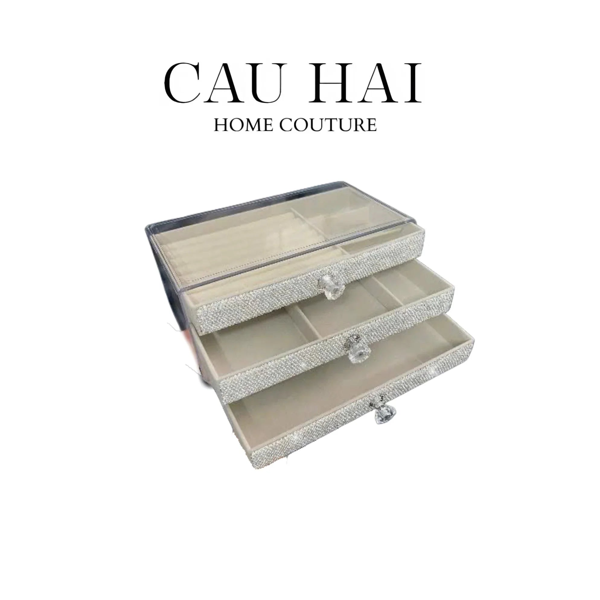 HỘP TRANG SỨC 3-IN-1 DIAMOND BLING BLING - CẬU HAI HOME DECOR