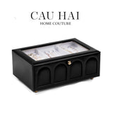 HỘP TRANG SỨC DA ELEGANCE FAUBOURG FW25 - CẬU HAI HOME DECOR