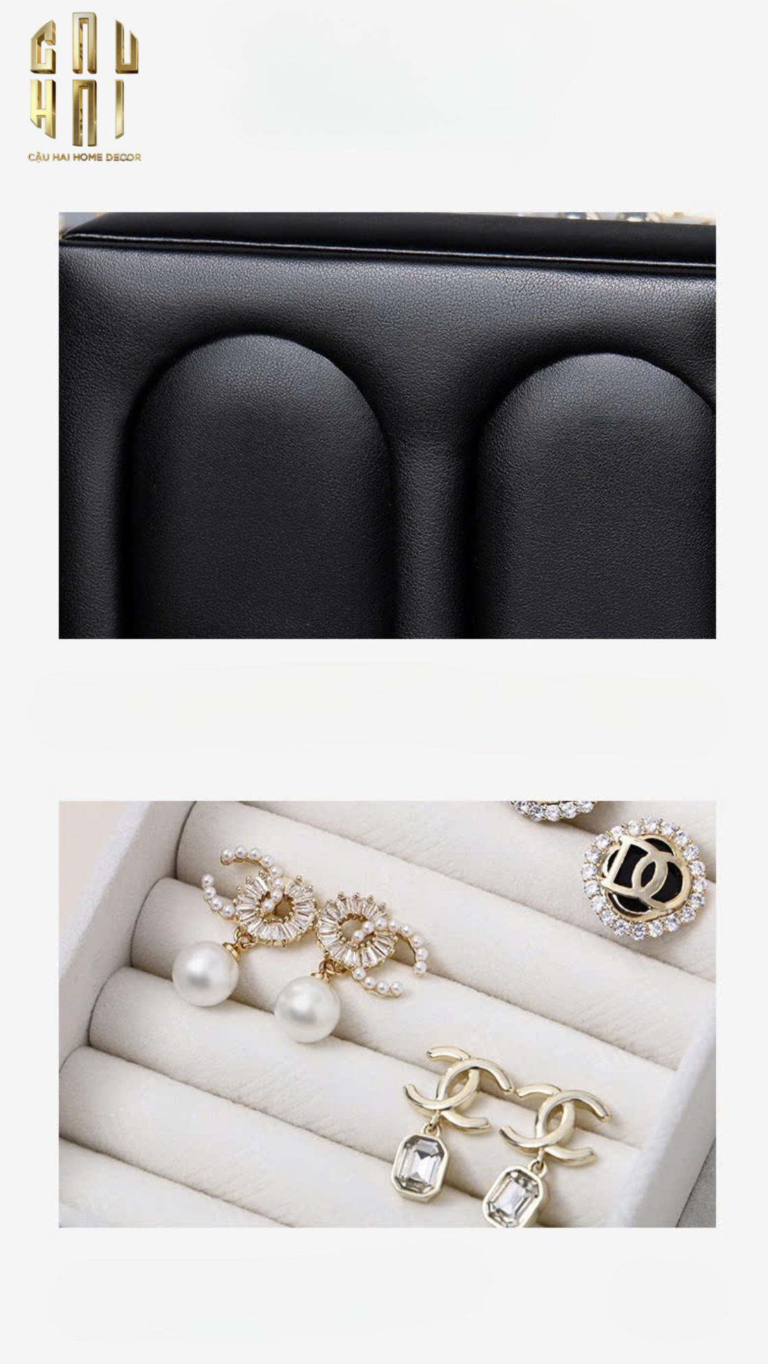HỘP TRANG SỨC DA ELEGANCE FAUBOURG FW25 - CẬU HAI HOME DECOR