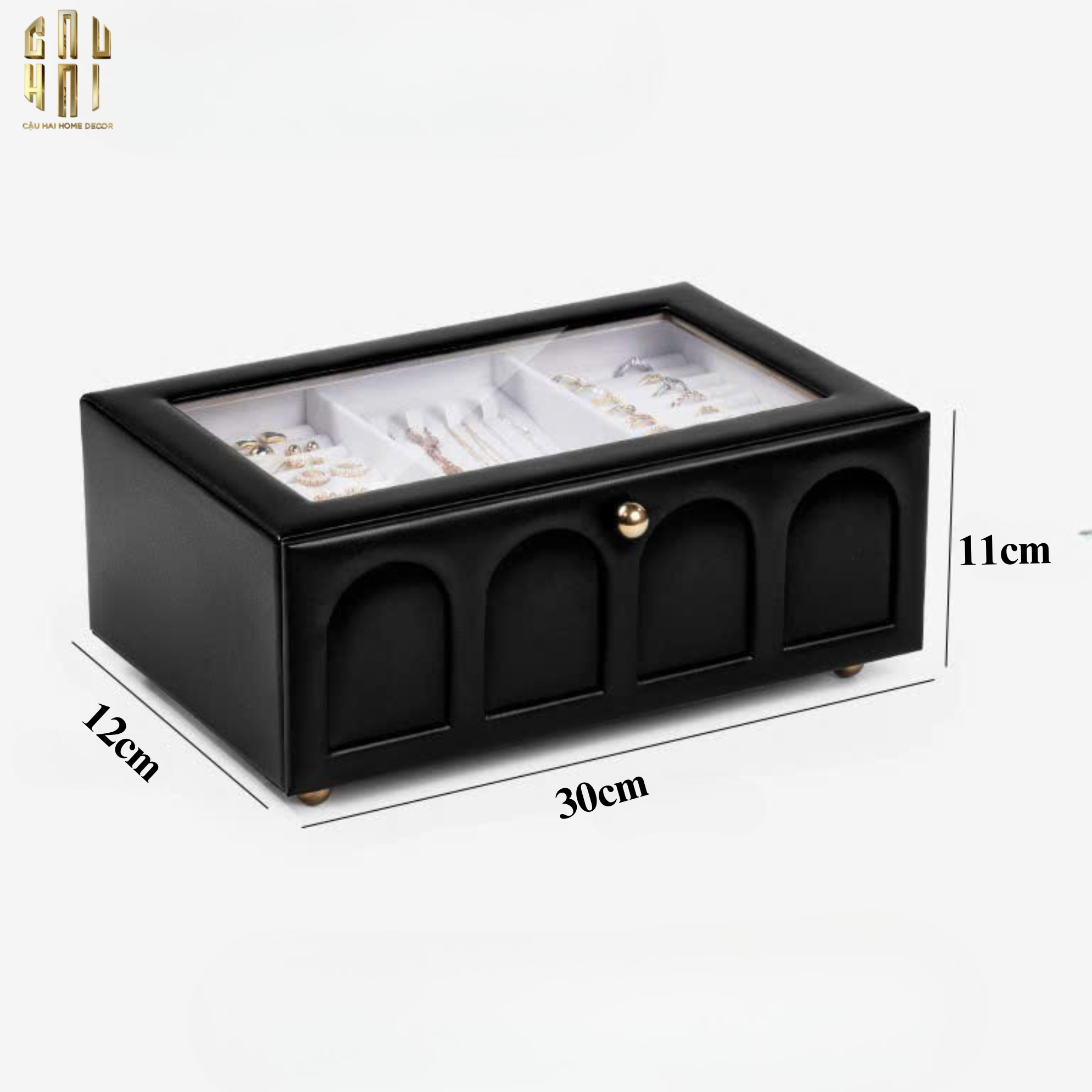 HỘP TRANG SỨC DA ELEGANCE FAUBOURG FW25 - CẬU HAI HOME DECOR