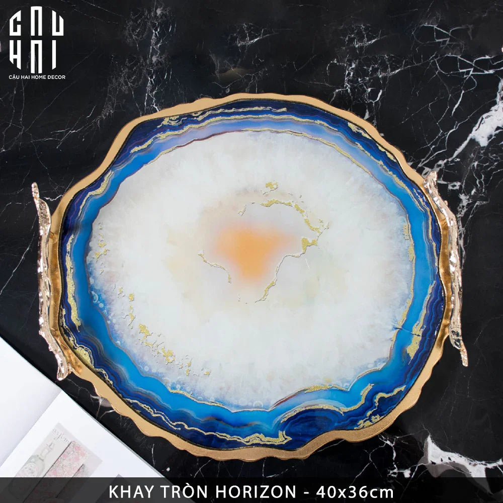 KHAY TRÒN HORIZON ROUND TRAY SS25-CẬU HAI HOME DECOR