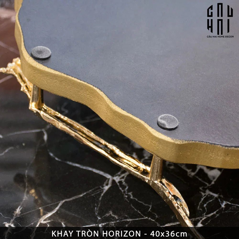 KHAY TRÒN HORIZON ROUND TRAY SS25-CẬU HAI HOME DECOR
