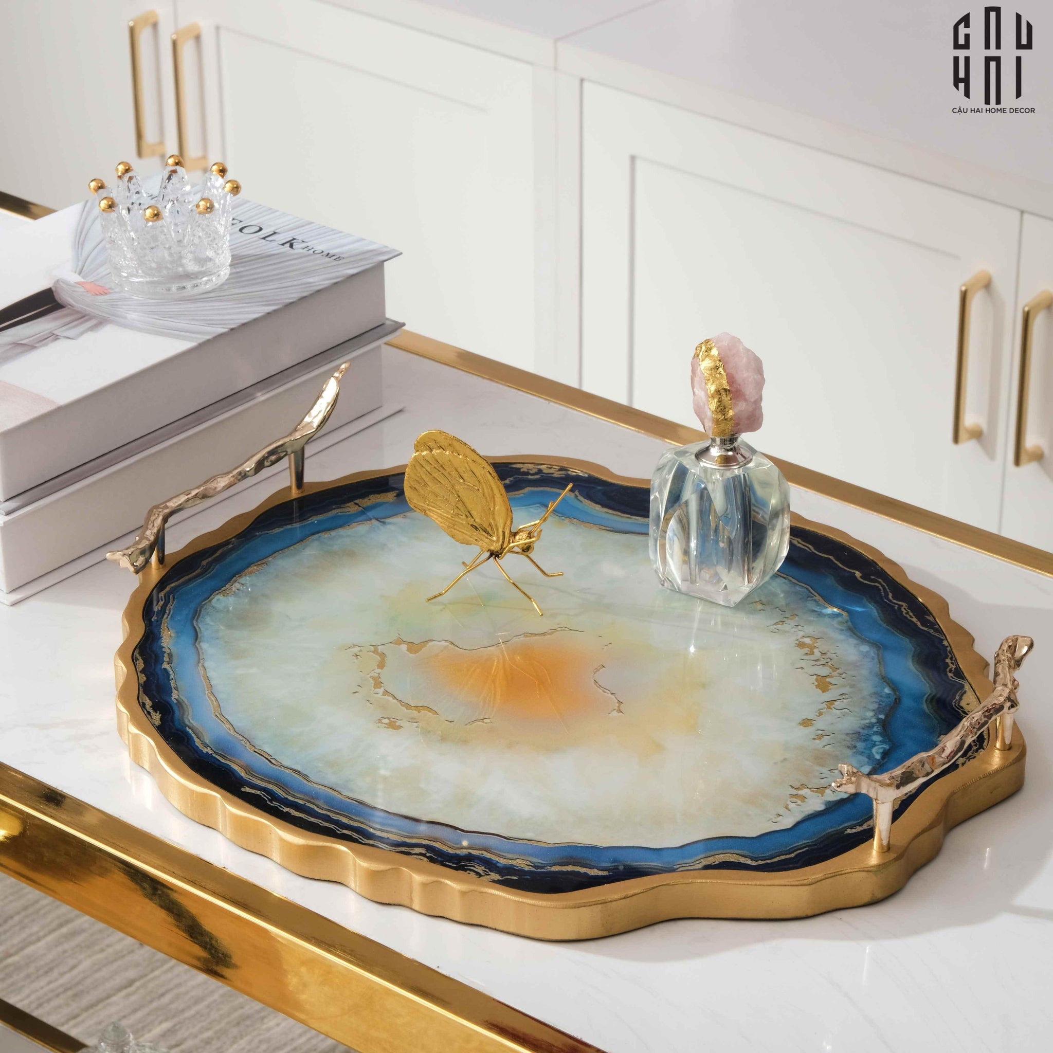 KHAY TRÒN HORIZON ROUND TRAY SS25-CẬU HAI HOME DECOR